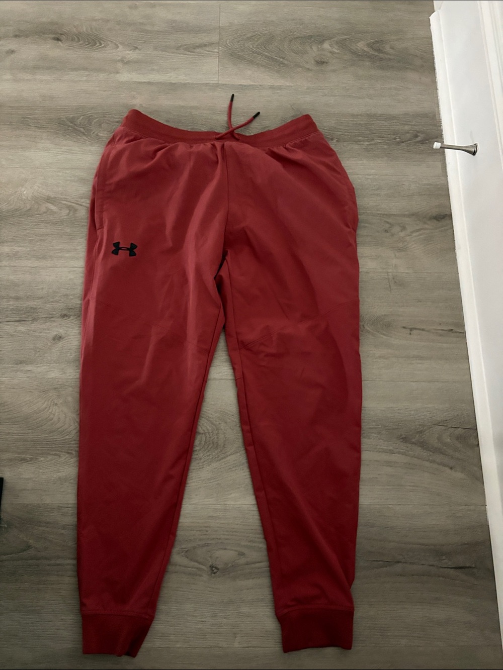 Under Armour Red Men's Jogger Sweatpants with Black Logo